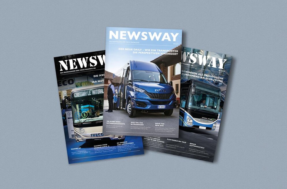 Das Newsway Magazin von IVECO ist ein Projekt von Markenagentur aus München.